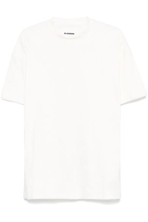 T-shirt a strati in cotone bianco JIL SANDER | J61GC0002J20086106